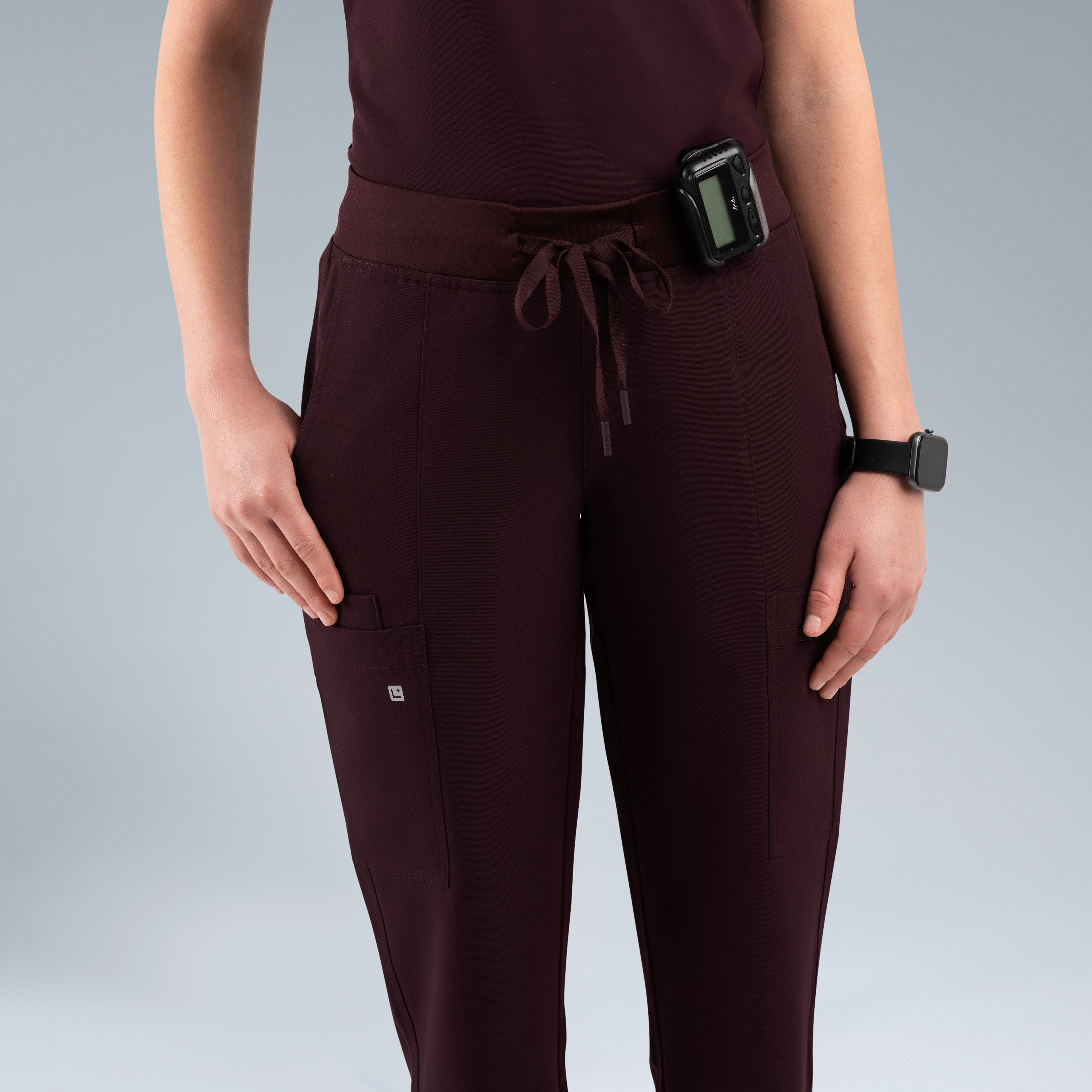 Gaya Womens Scrub Pant Plum Noir