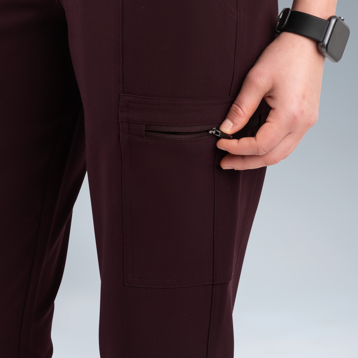 Gaya Womens Scrub Pant Plum Noir