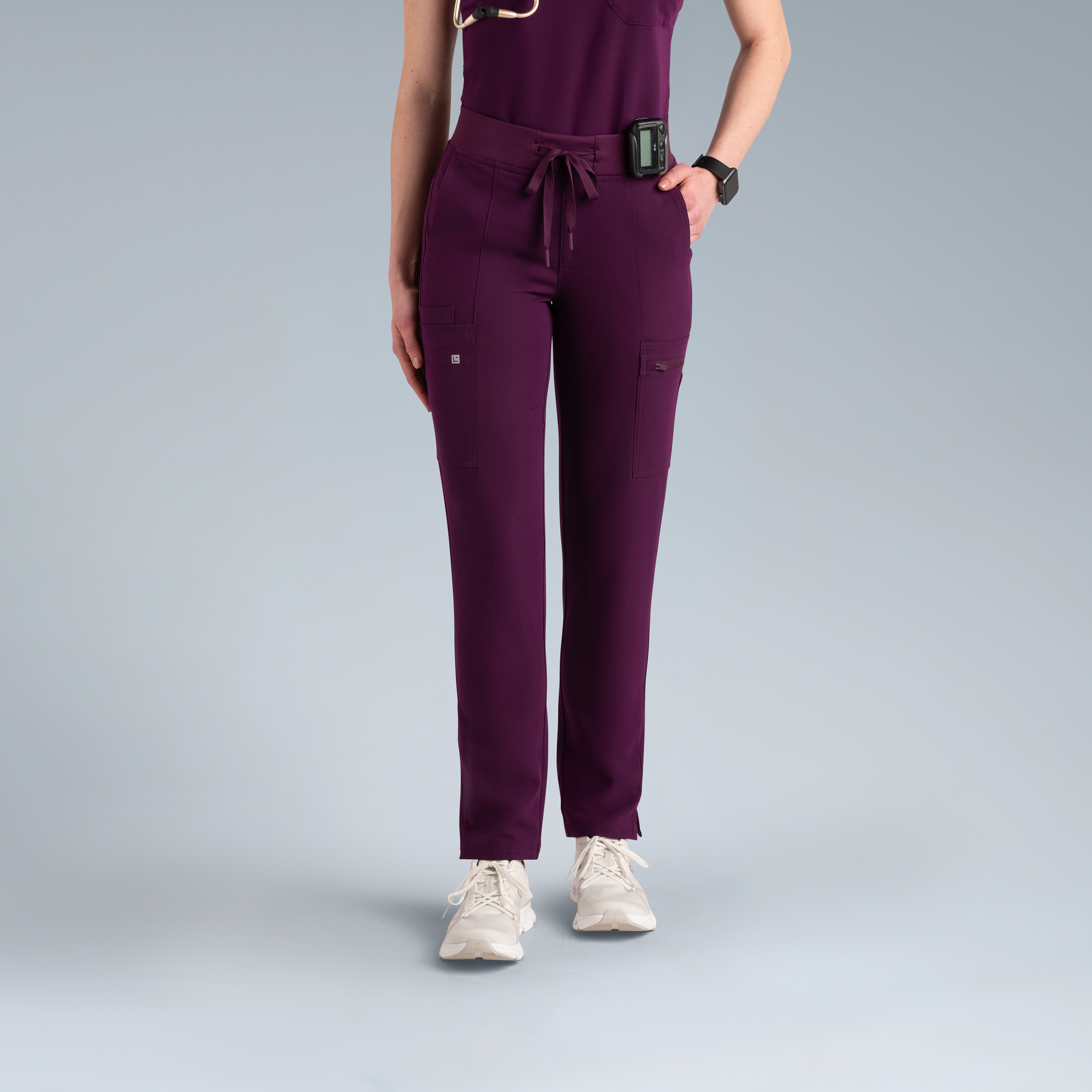 Gaya Womens Scrub Pant Purple Wine