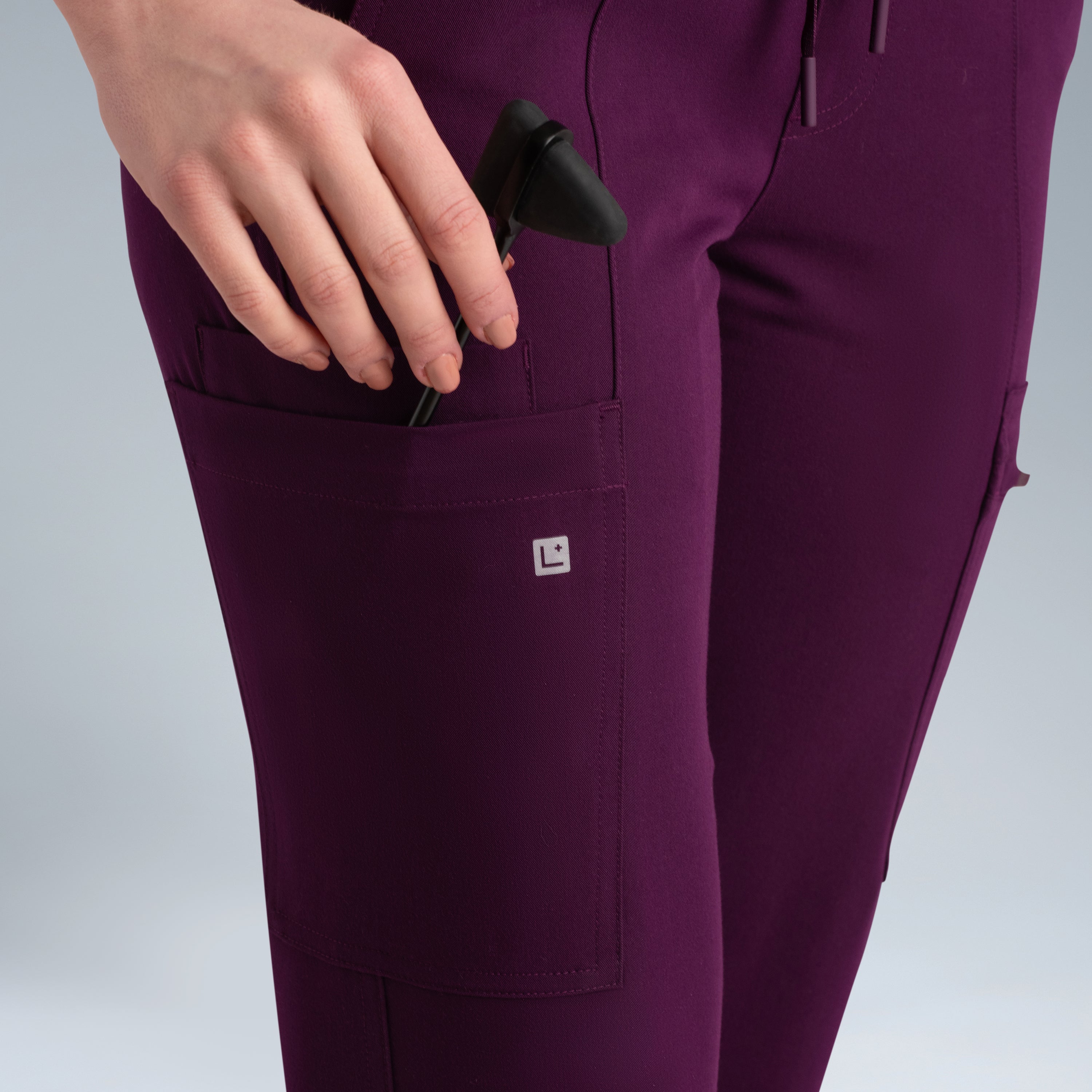 Gaya Womens Scrub Pant Purple Wine