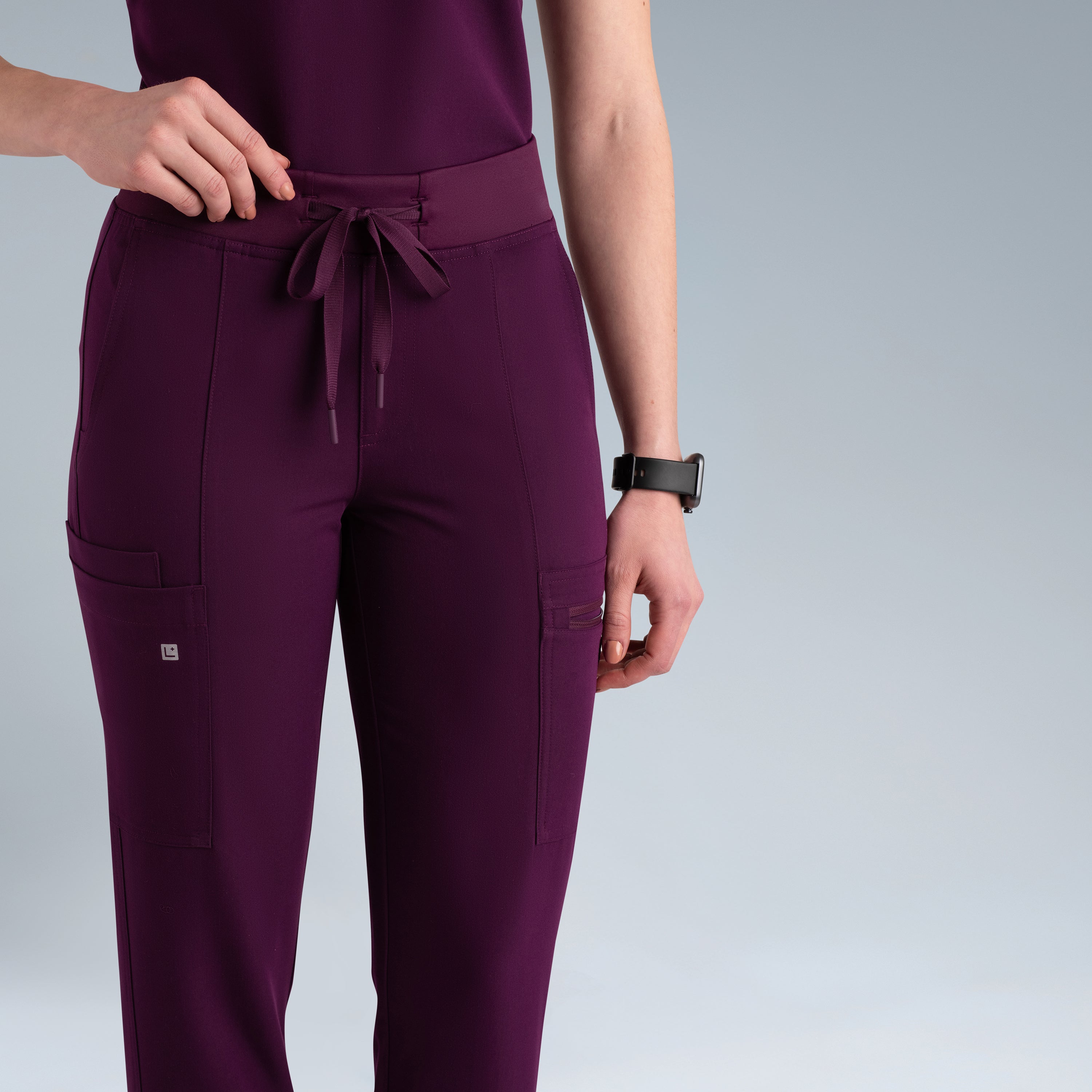 Gaya Womens Scrub Pant Purple Wine
