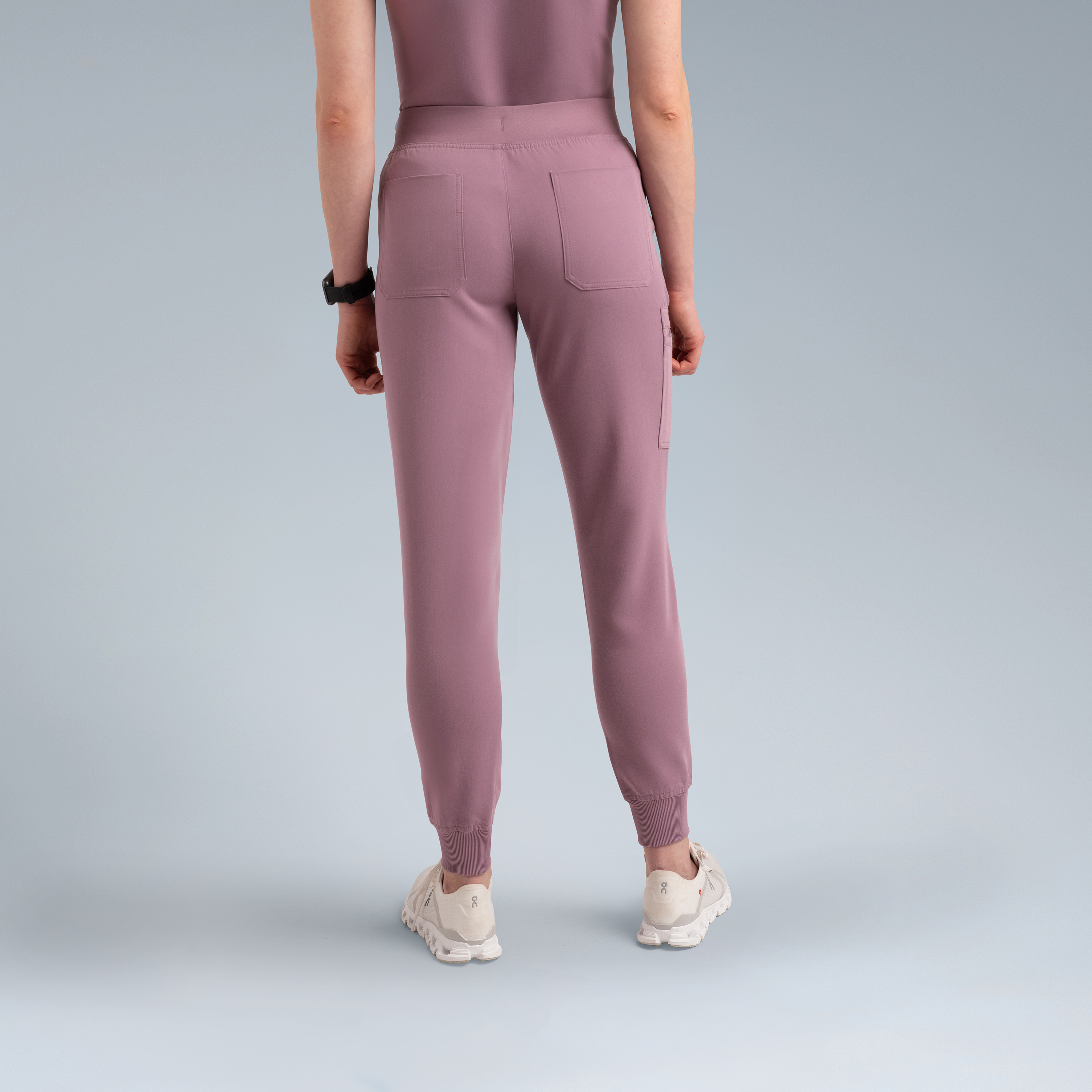Selena Womens Jogger Scrub Pants Lilac Haze