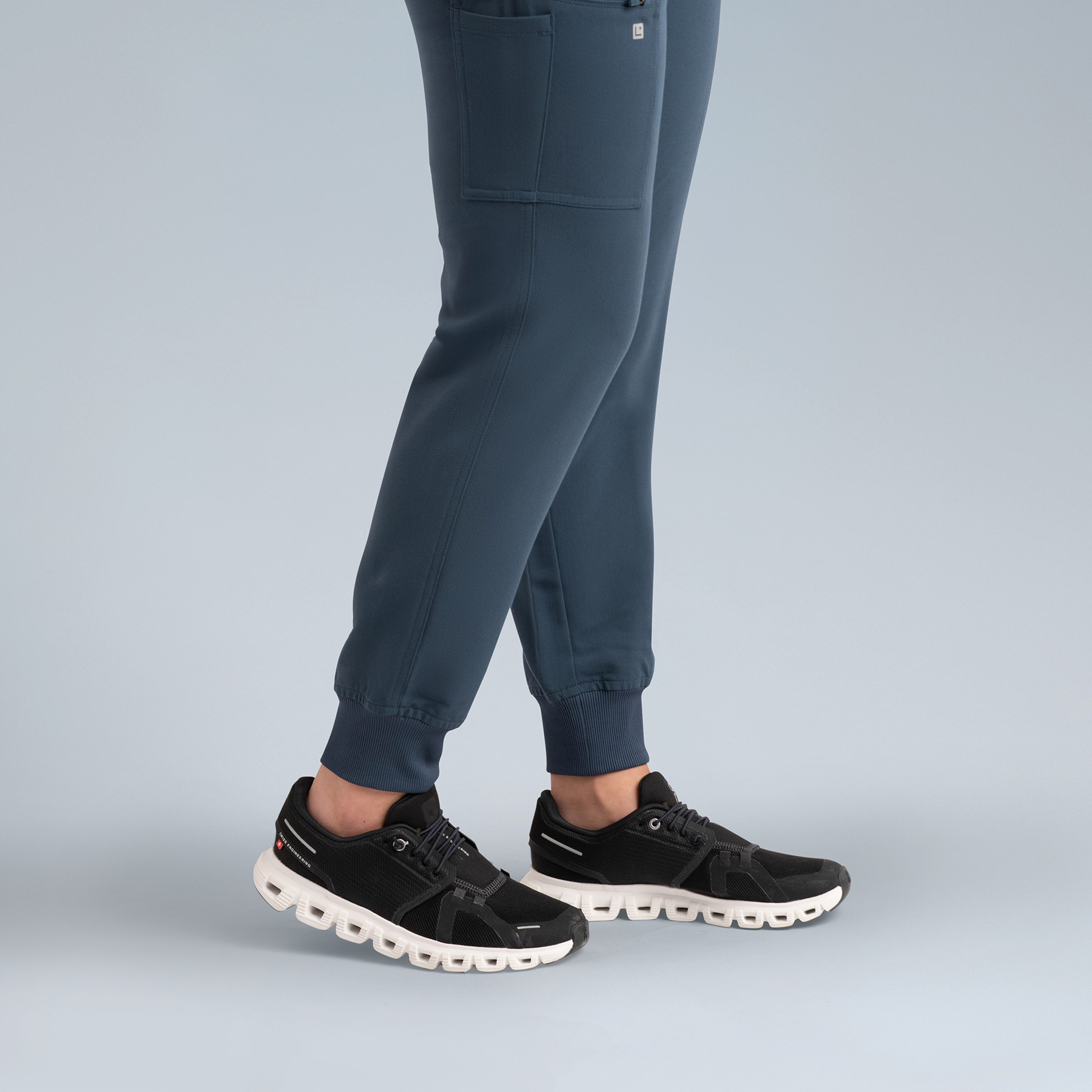 Selena Womens Jogger Scrub Pants Storm Gray