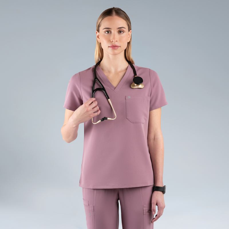 Calypso Womens Scrub Top Lilac Haze