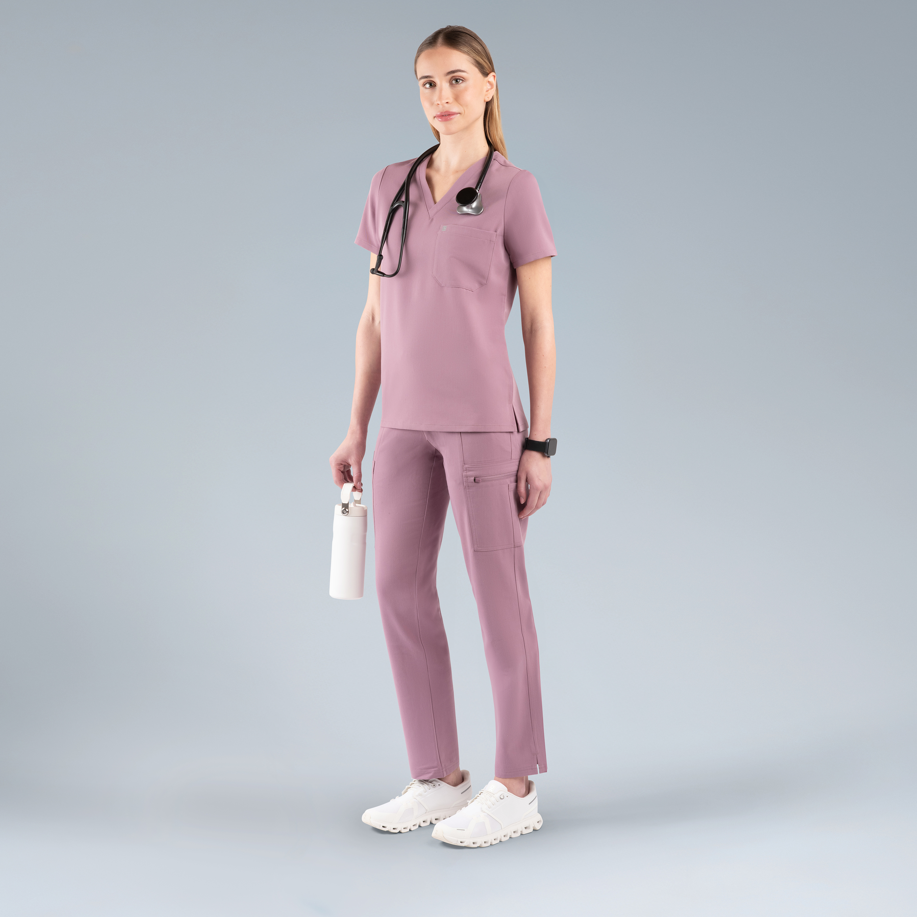 Calypso Womens Scrub Top Lilac Haze