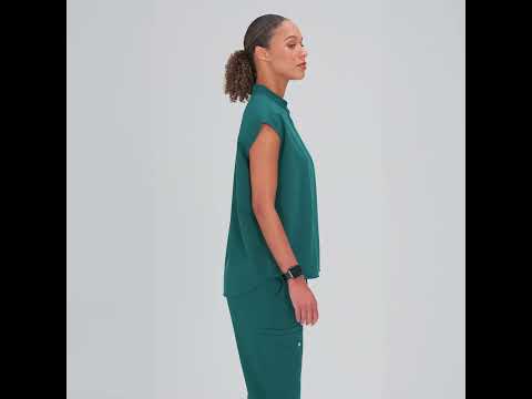 Sleeklemon Alexandra Oversized Scrub Top Legion Blue